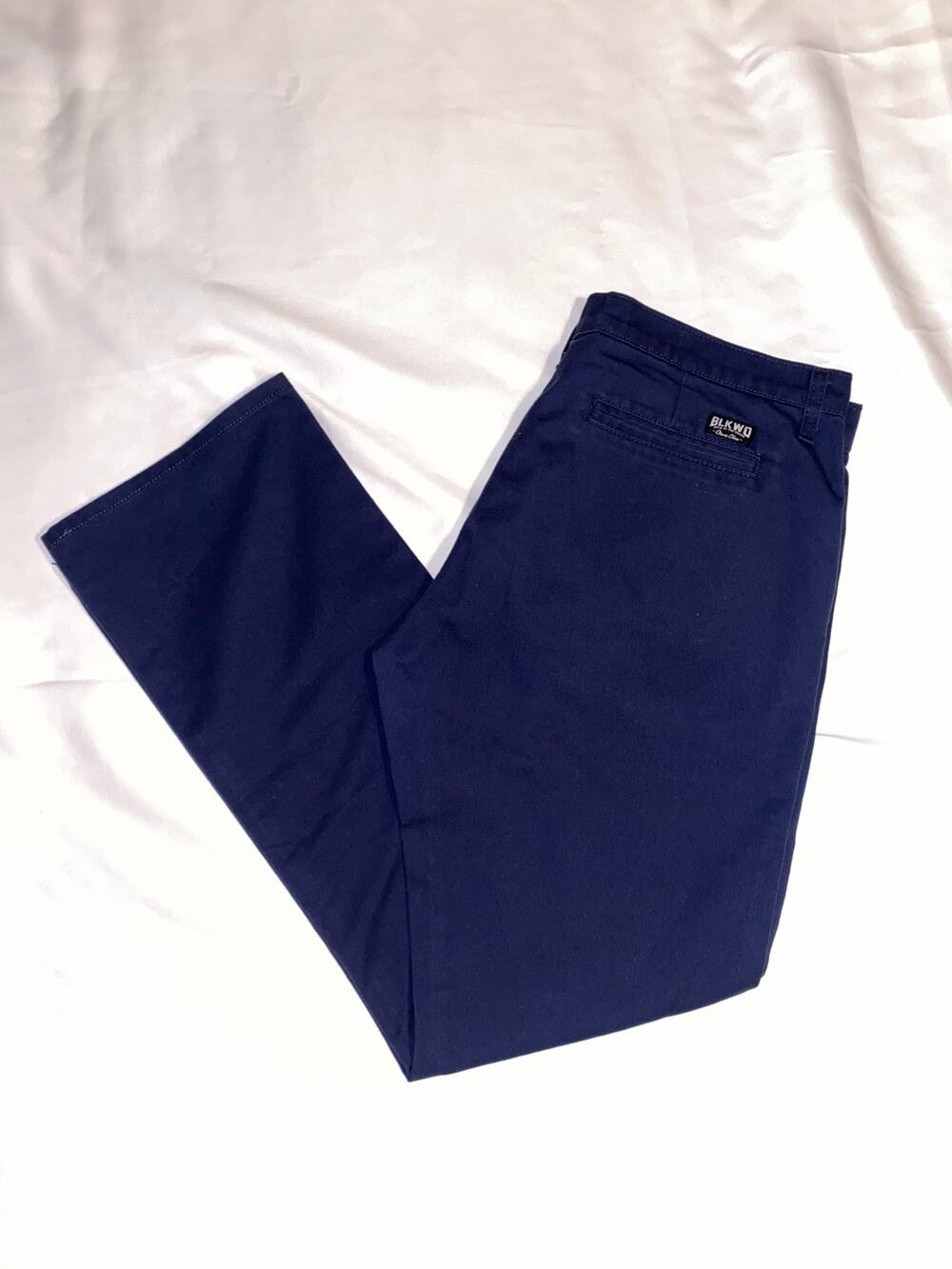 BLKWD Denim Men’s Navy Blue Slim Straight Chino Pants Size 38 Made in USA